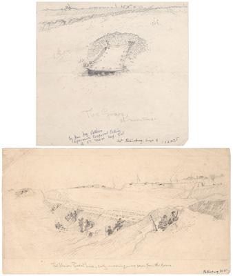 Two James Pattison Civil War sketches 944c8