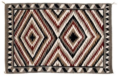 Navajo rug concentric bands of 944f5