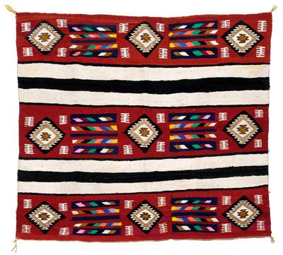 Classic style Navajo rug, bands