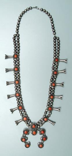 Navajo squash blossom necklace  94507