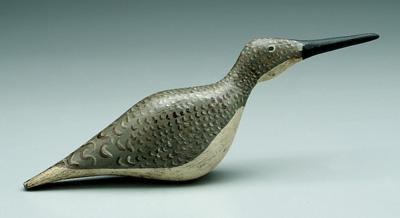 Carved and painted shore bird  94533