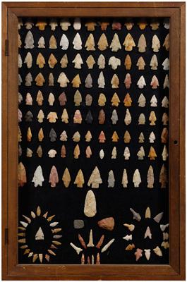 Native American projectile points,