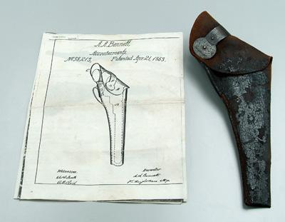 A. H. Bennet leather holster, Civil