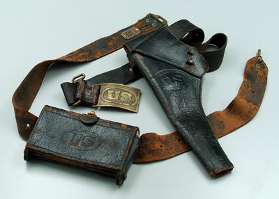 Colt holster, cartridge belt: U.S. single