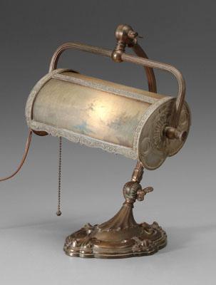 Miller desk lamp, brass with adjustable