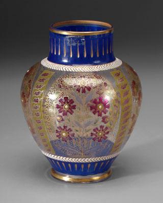 Royal Flemish vase, reserves with tree