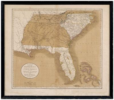 19th century map of the southeast  94680