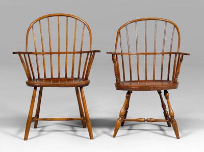 Two similar American Windsor armchairs  9469c