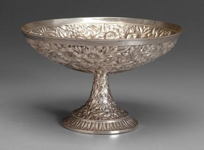Sterling repousse compote partial 946ce
