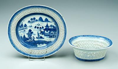Chinese Canton bowl and under plate  94330
