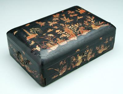Chinese export lacquer box exterior 94333