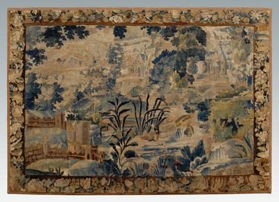 17th 18th century tapestry fragment  943be