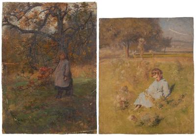 Two James Pattison paintings Illinois Asheville  943cf