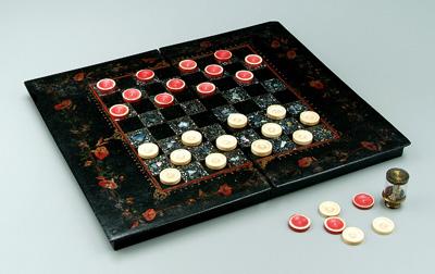 Folding papier mache game board  943f7