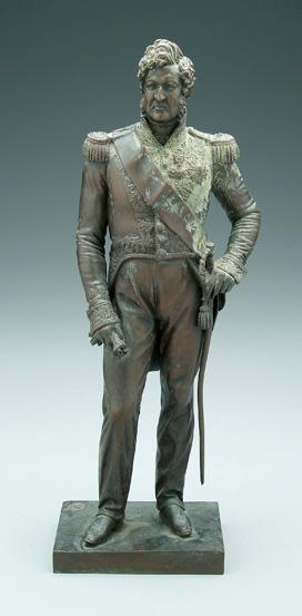 French figural bronze, French military