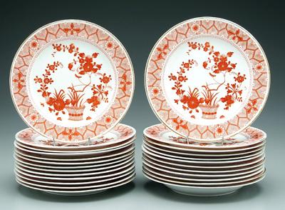 25 pieces Crown Derby porcelain: