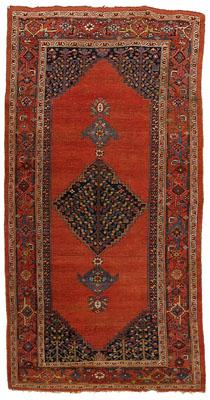 Bijar rug, serrated central medallion