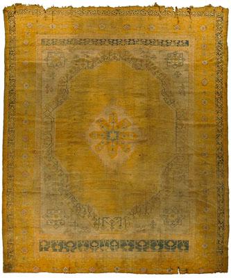 Oushak rug central medallion with 948c8