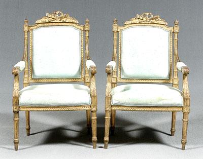 Pair Italian neoclassical armchairs  948d7