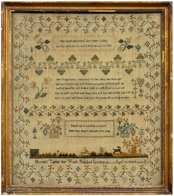 Embroidered needlework sampler  948e9