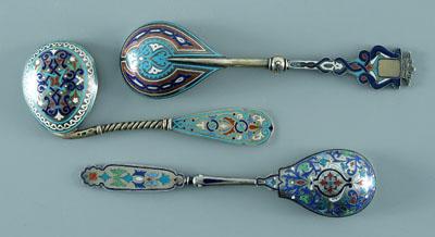 Three Russian silver spoons spoon  948f3