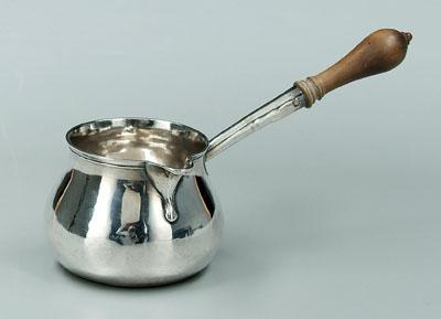 George I silver brandy sauce pan,