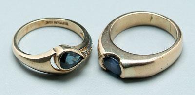 Two lady s sapphire rings one 94918