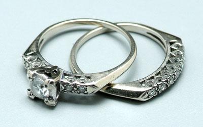 Diamond wedding ring set engagement 9491a