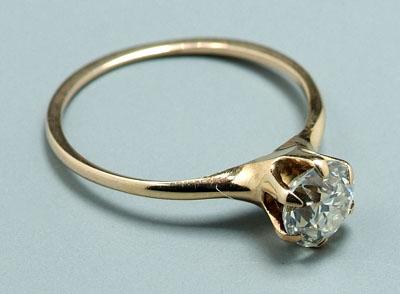 Solitaire diamond ring Old European 94921