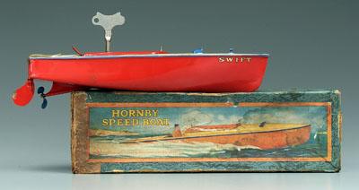 Meccano Hornby Swift toy speedboat,