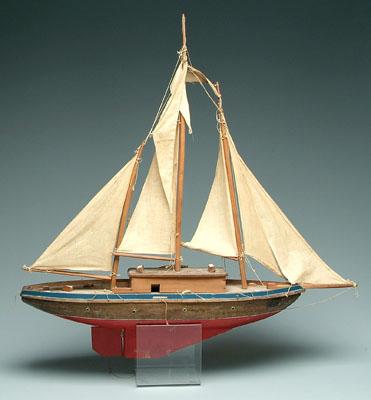 Three masted folk art schooner 94940