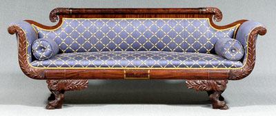 Classical carved mahogany sofa,