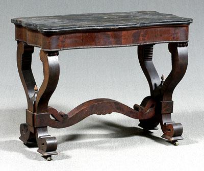 Classical marble-top center table,