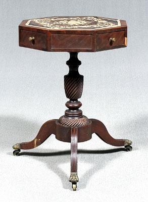 Federal mahogany games table octagonal 94958