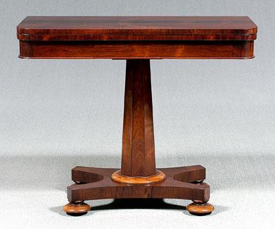 Classical rosewood games table, rosewood