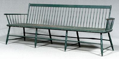 Fine painted Windsor bench finely 94961
