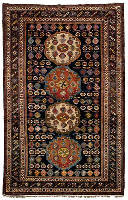 Caucasian rug four central medallions 94984