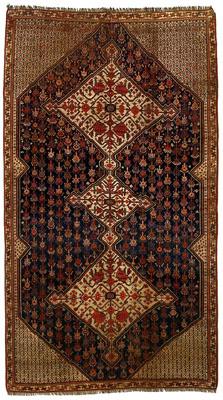 Turkish rug three ivory central 94985