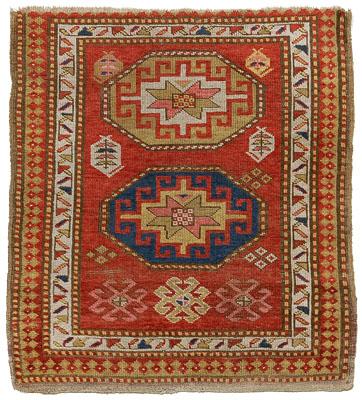 Kazak rug, two central medallions