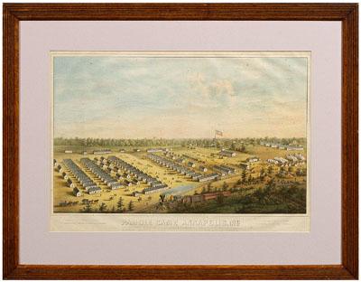 Civil War lithograph Parole Camp  94996