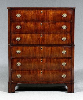 Georgian mahogany chest on chest  949aa