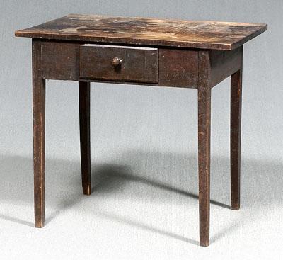 Southern one-drawer table, poplar