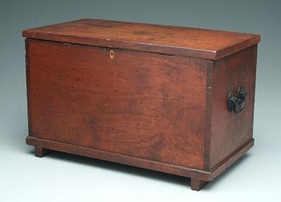 Miniature cherrywood blanket chest,