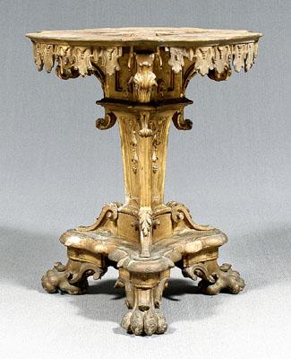Italian carved and gilt center