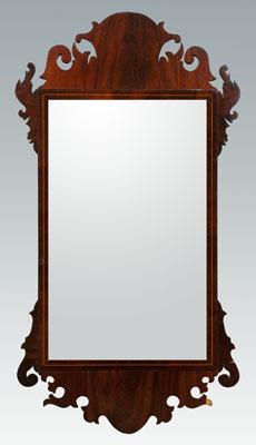 Chippendale mahogany looking glass  94a2e