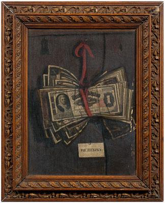 19th century trompe l oeil painting  94a33