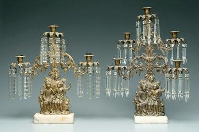 Two Cornelius Co candelabra five cup 94a3d