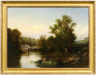 Painting manner of Bricher landscape 94a3f