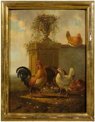 Albertus Verhoesen chicken painting