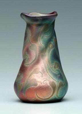 Weller Sicard ceramic vase swirled 94a49